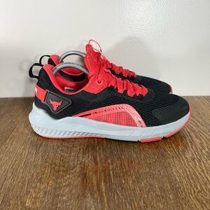 Under Armour Project Rock BSR 3 Training Shoe Women’s Size 9 Red/Black